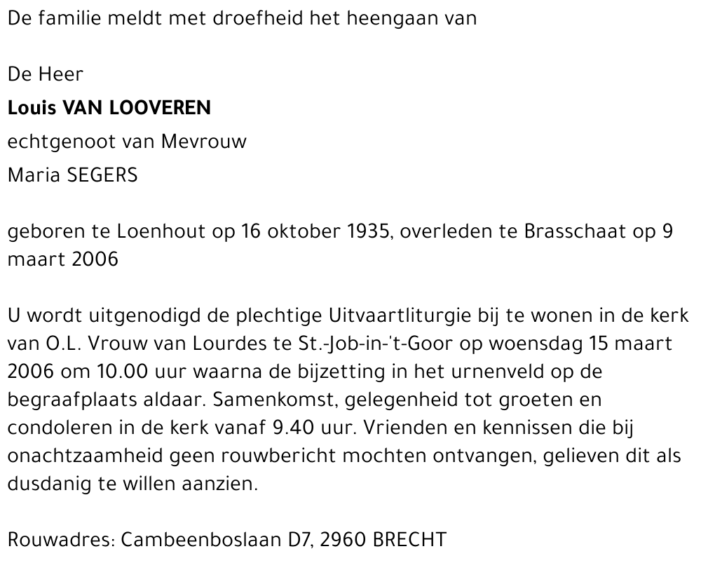 Louis Van Looveren