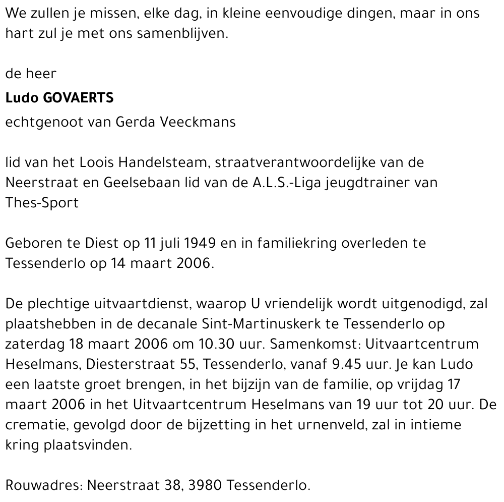Ludo Govaerts