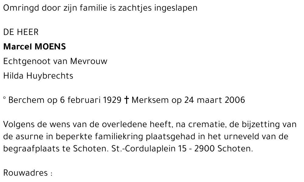 Marcel MOENS