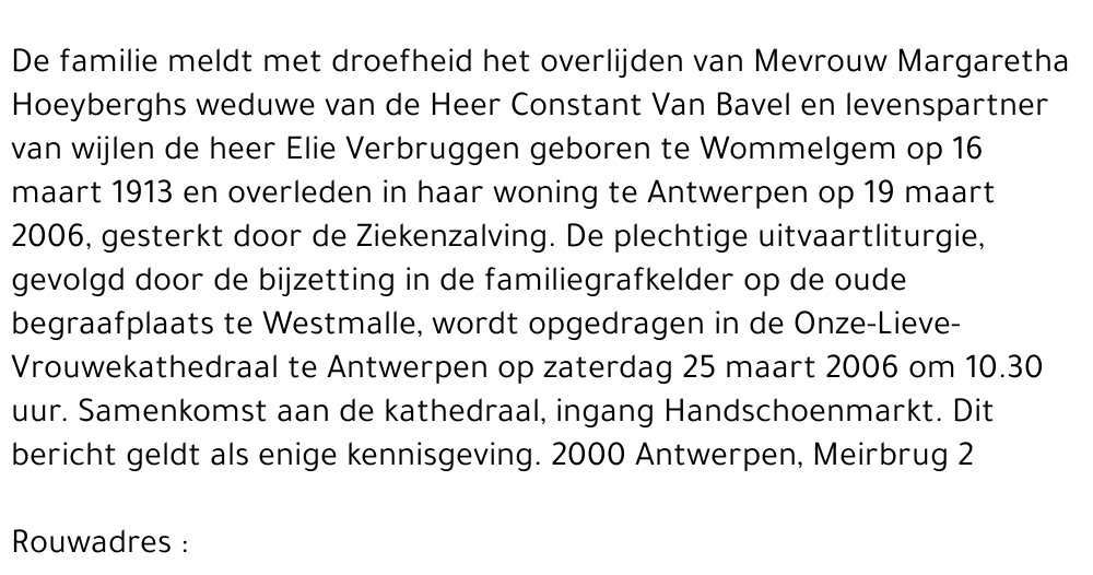 Margaretha Hoeyberghs