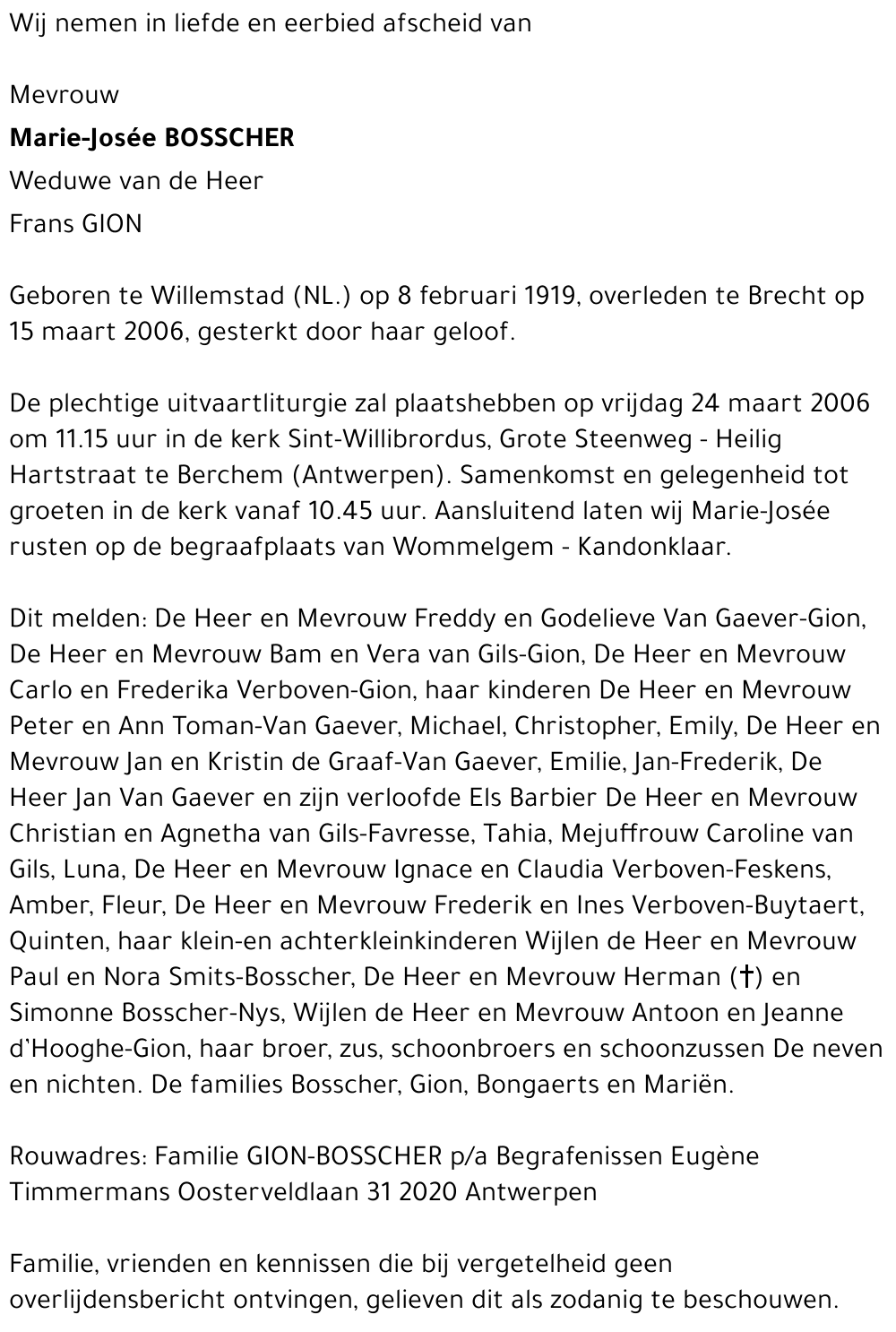 Marie-Josée Bosscher