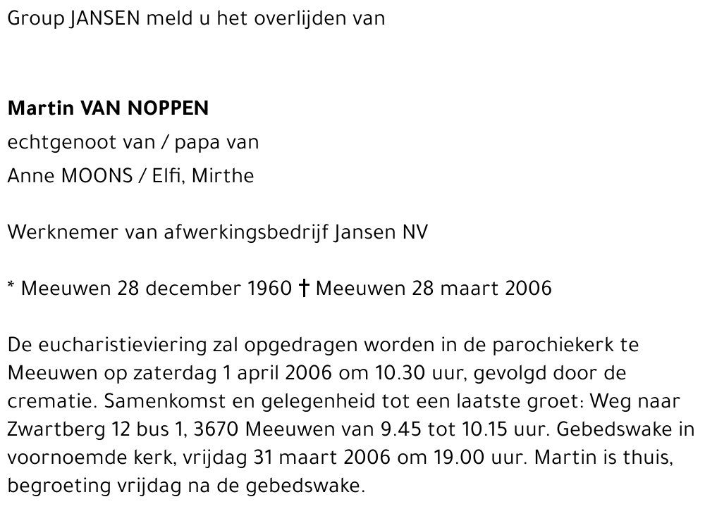 Martin Van Noppen