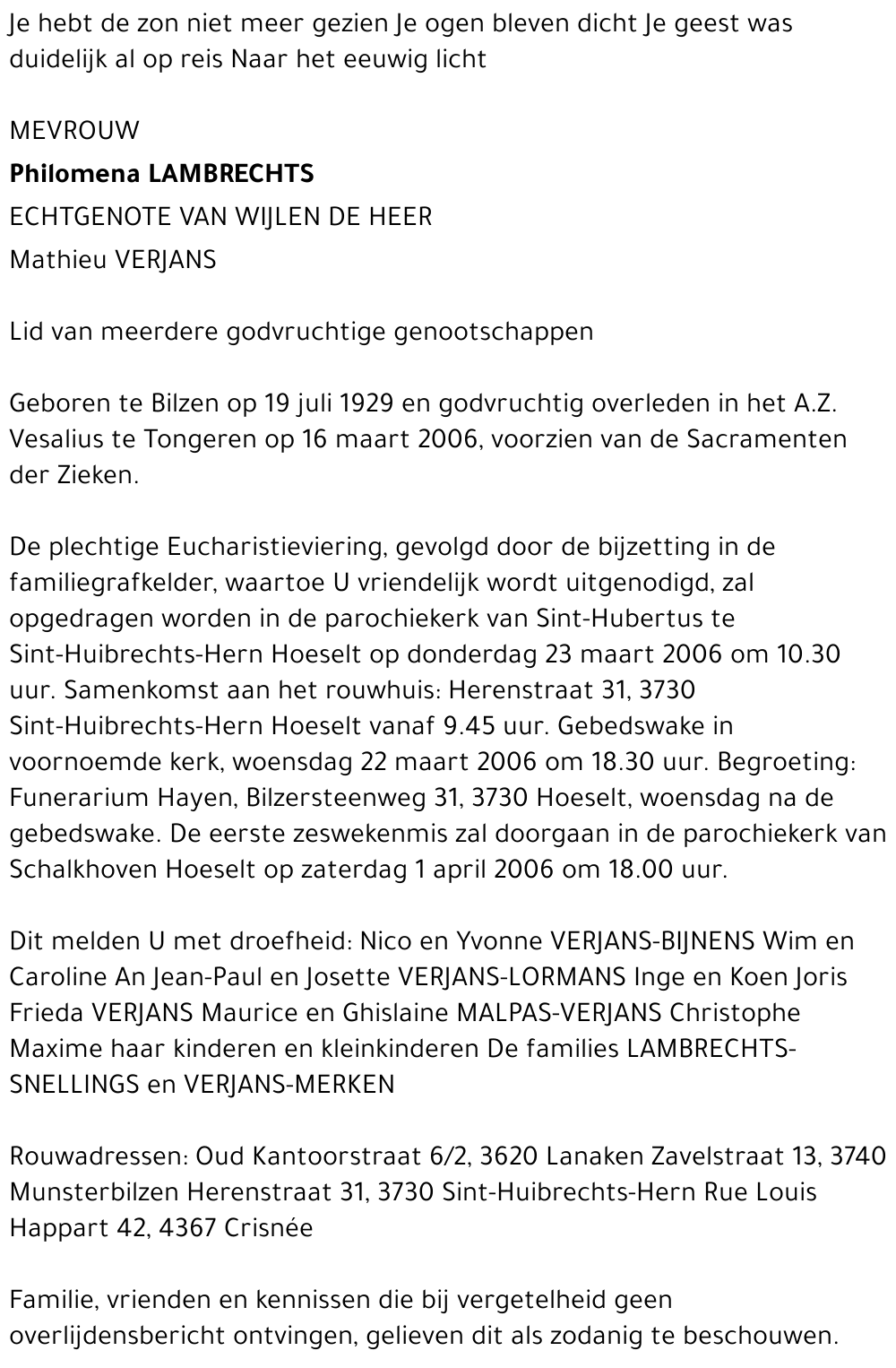 Philomena Lambrechts