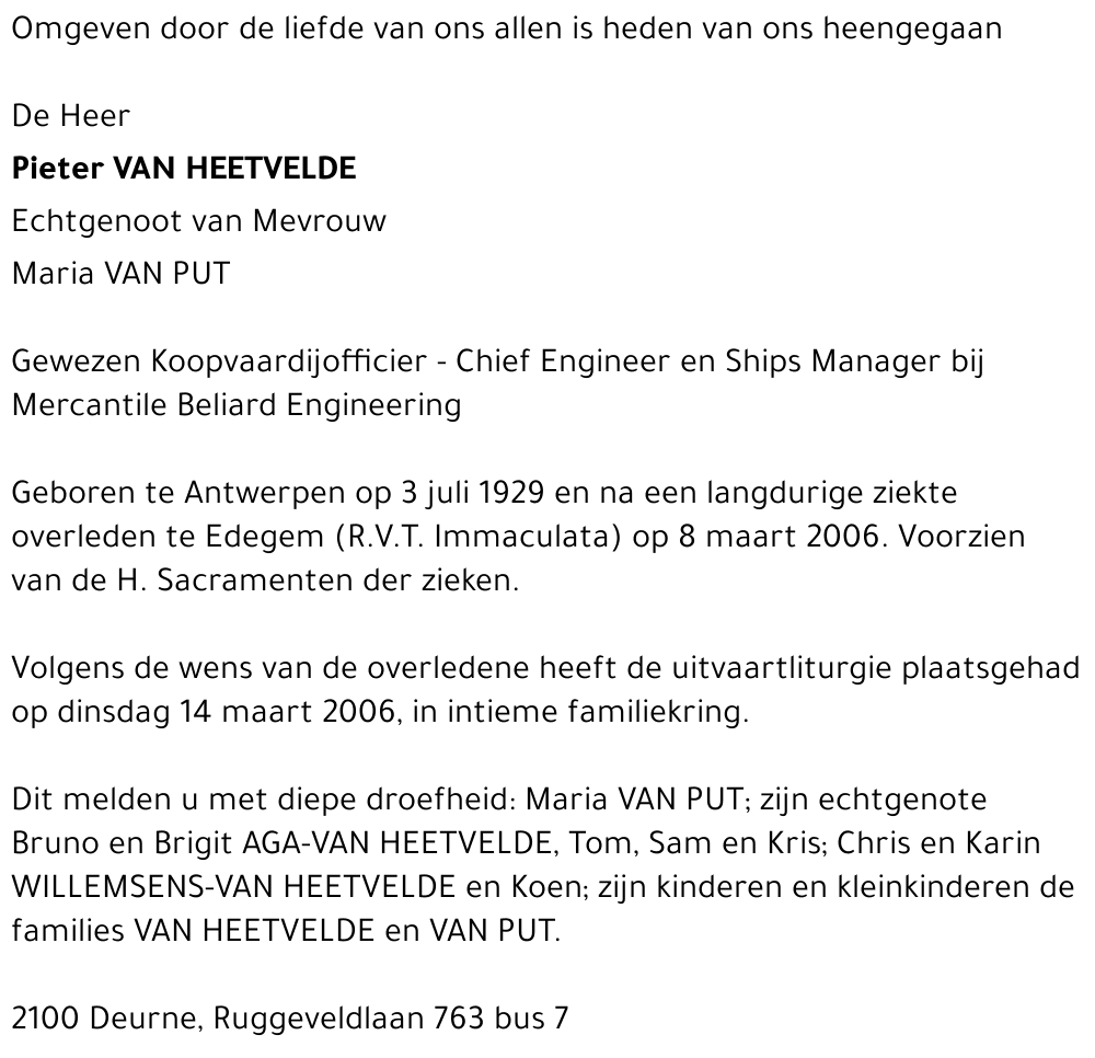 Pieter Van Heetvelde