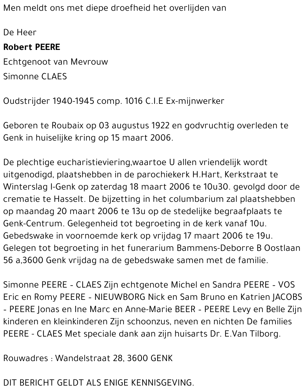 Robert Peere
