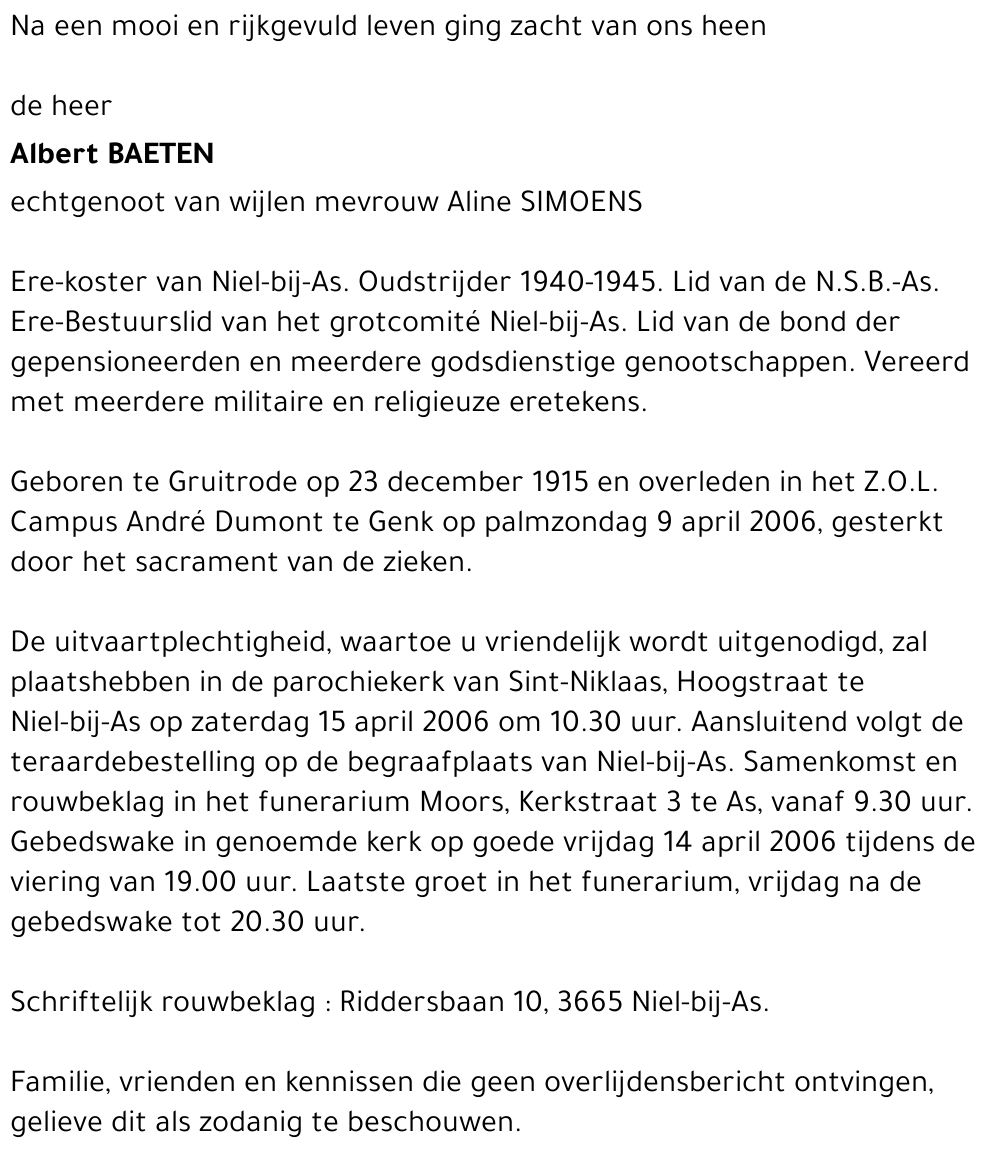 Albert Baeten