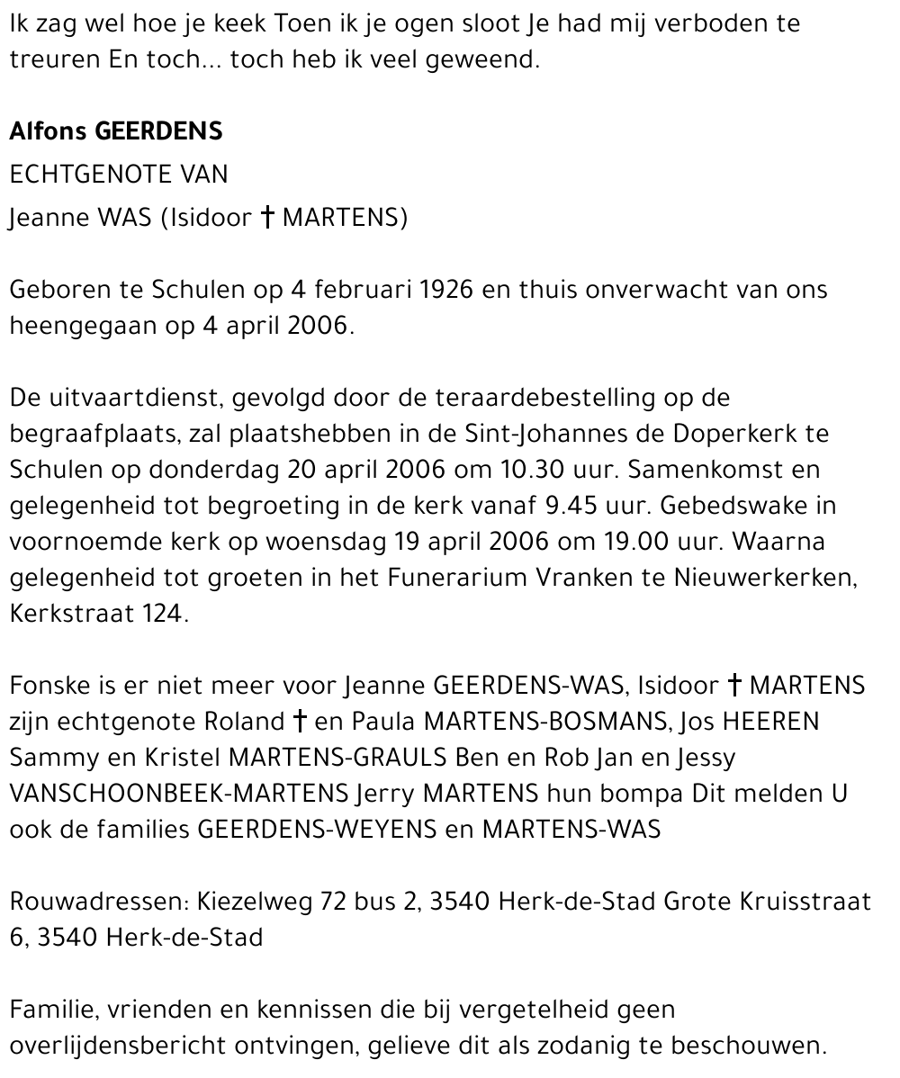 Alfons Geerdens