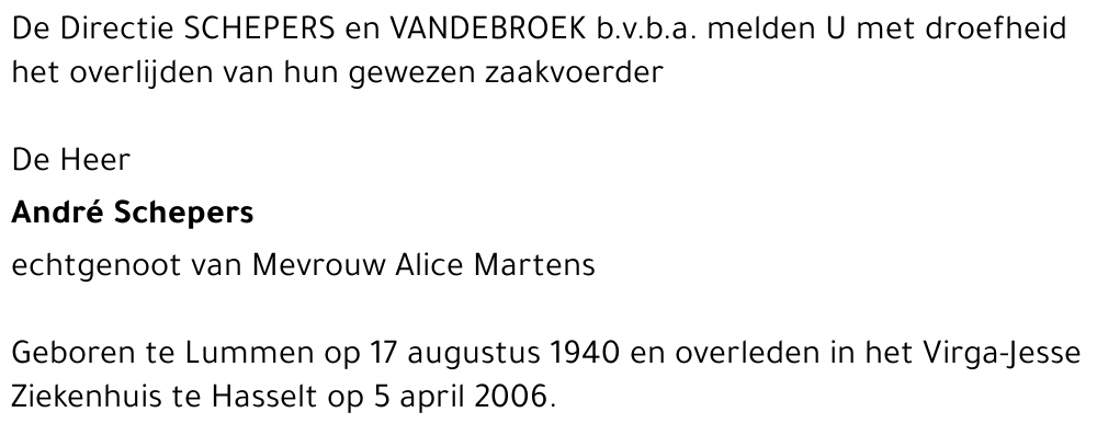 André Schepers