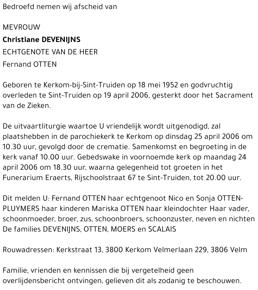 Christiane Devenijns