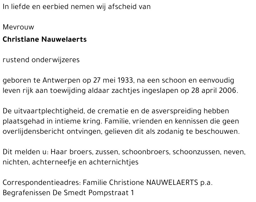 Christiane Nauwelaerts