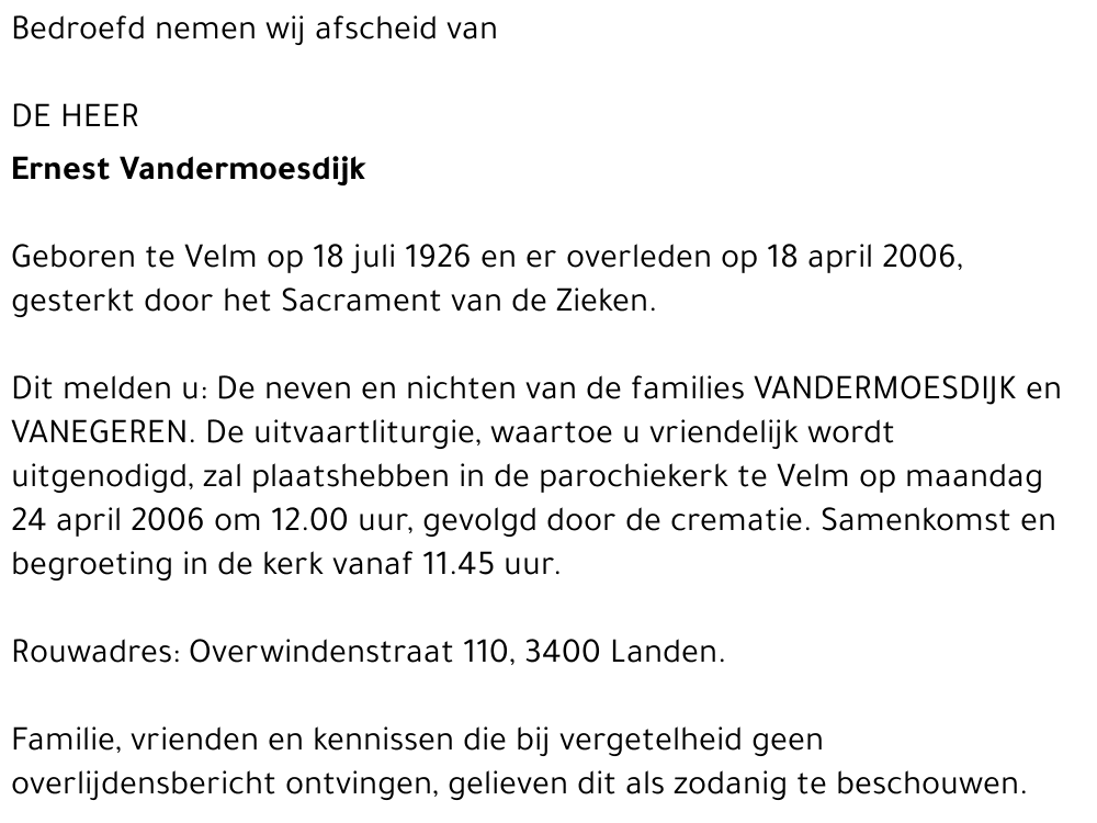 Ernest Vandermoesdijk