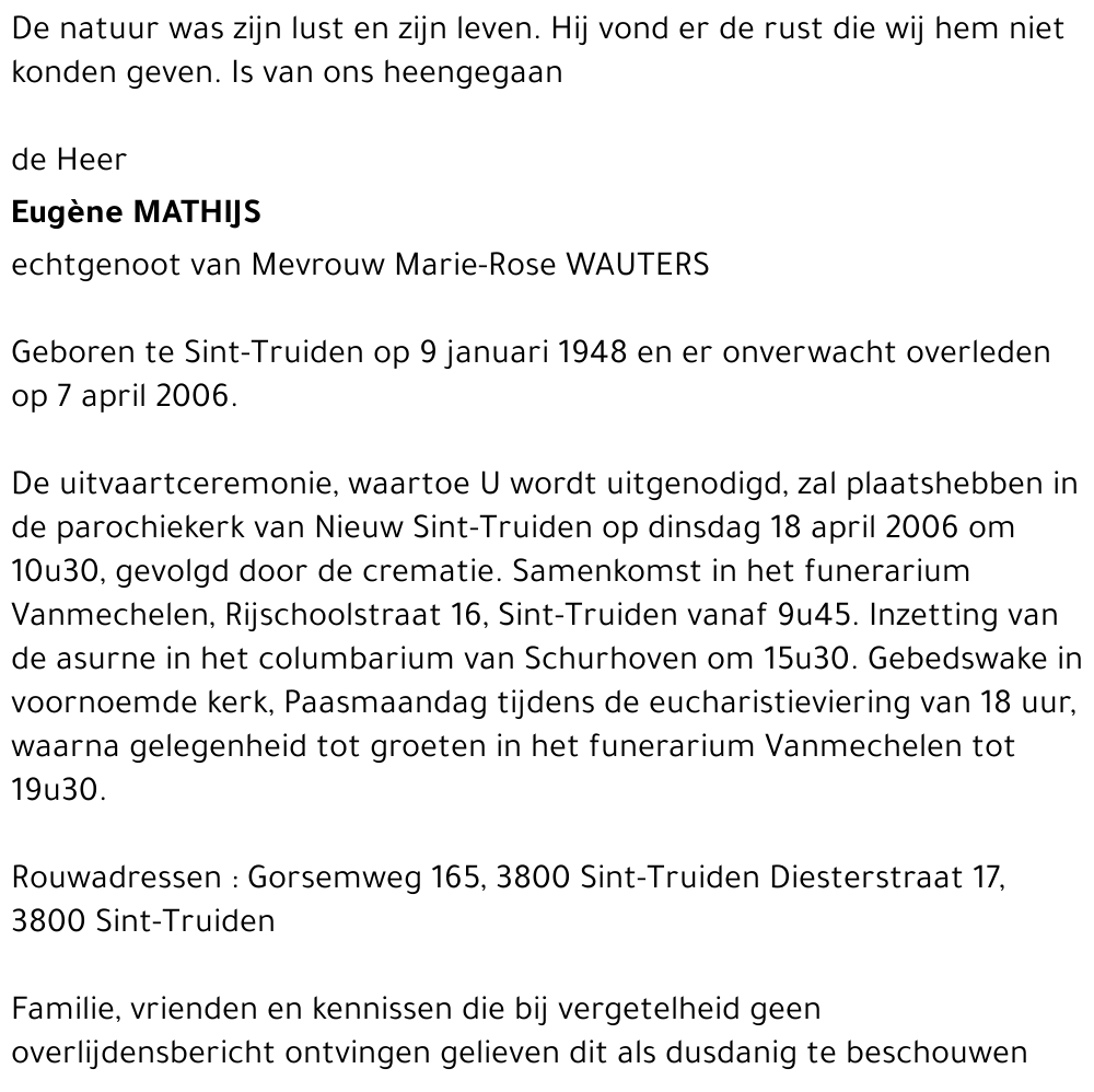 Eugène Louis Mathijs