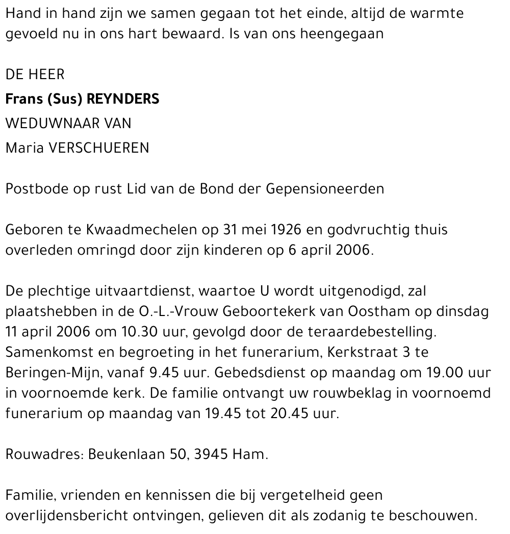 Frans (Sus) Reynders