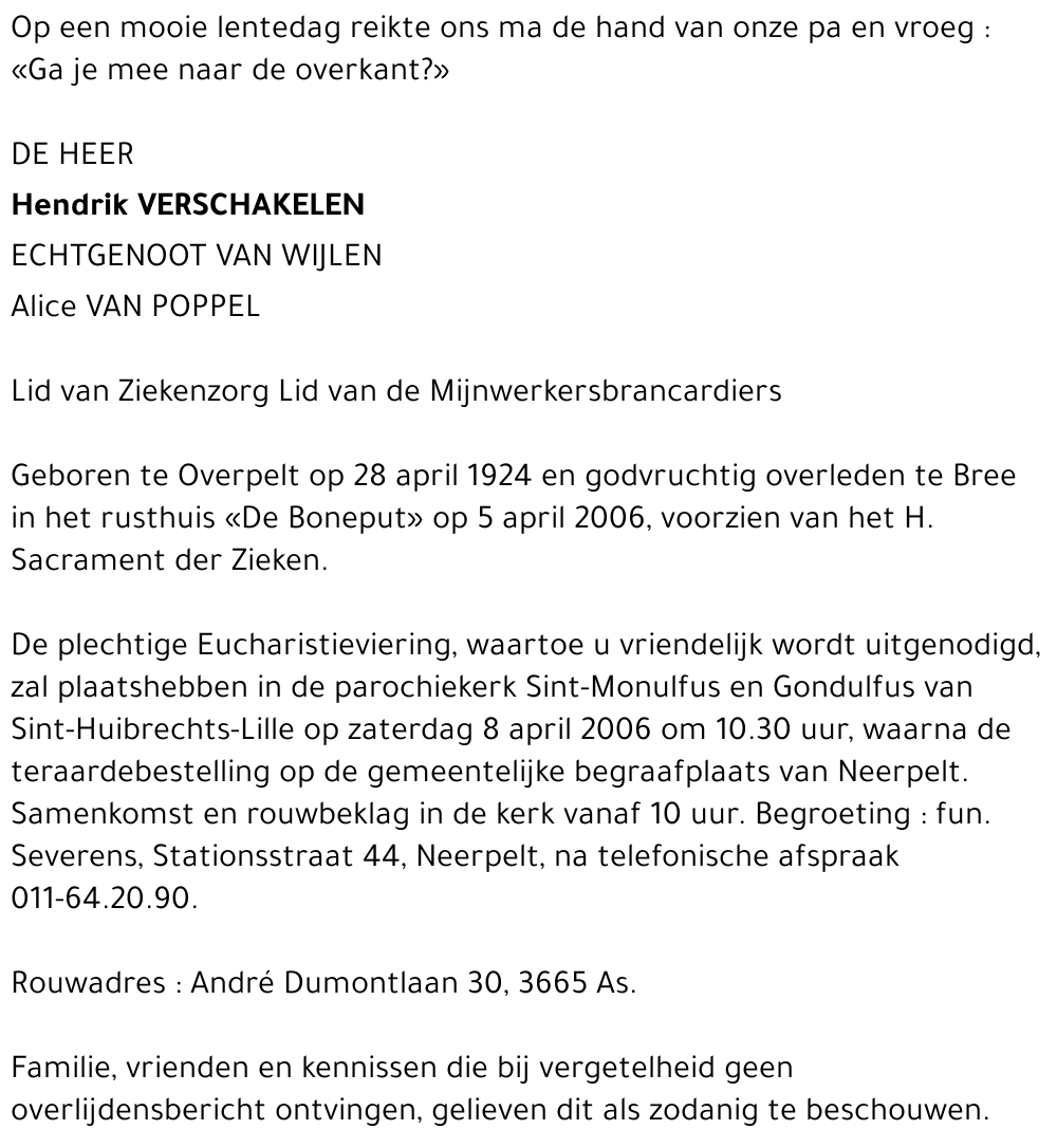 Hendrik Verschakelen