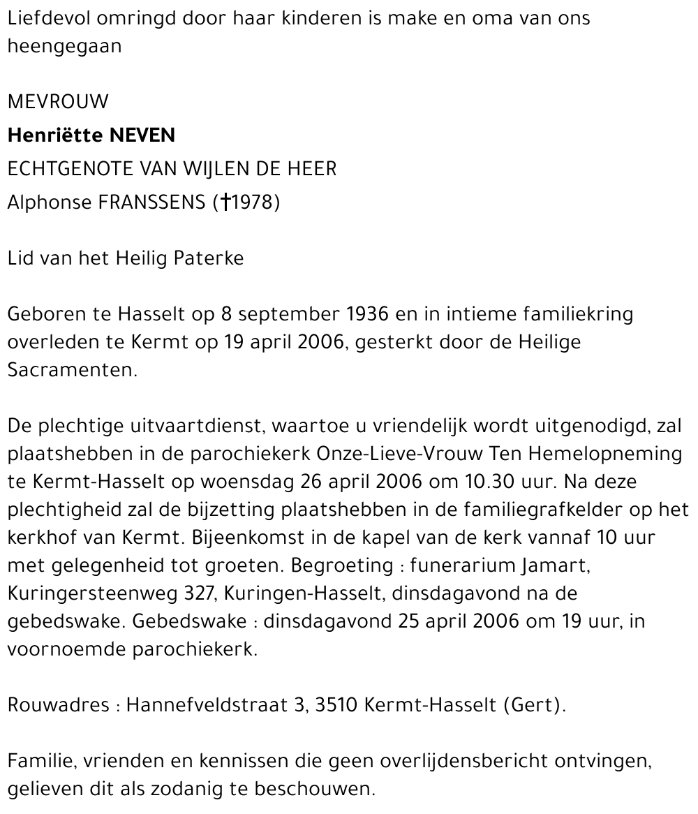Henriette Neven