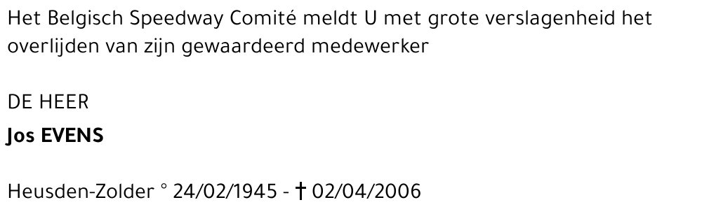 Jos Evens