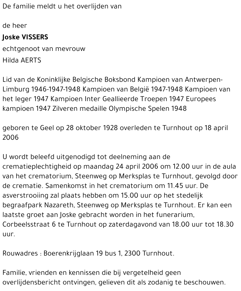 Joske Vissers