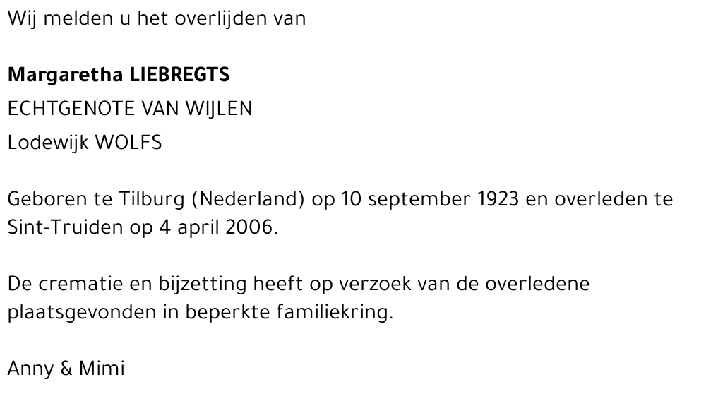 Margaretha Liebregts