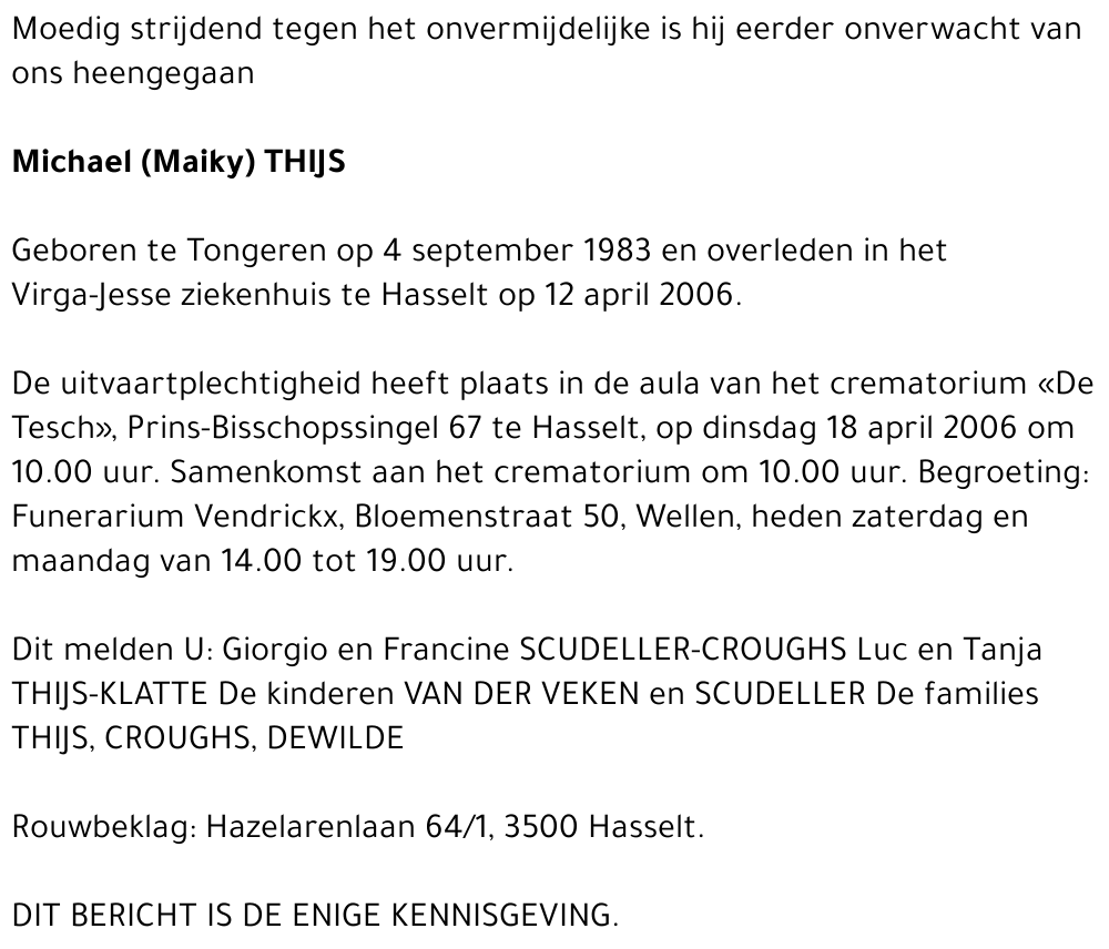 Michael (Maiky) Thijs