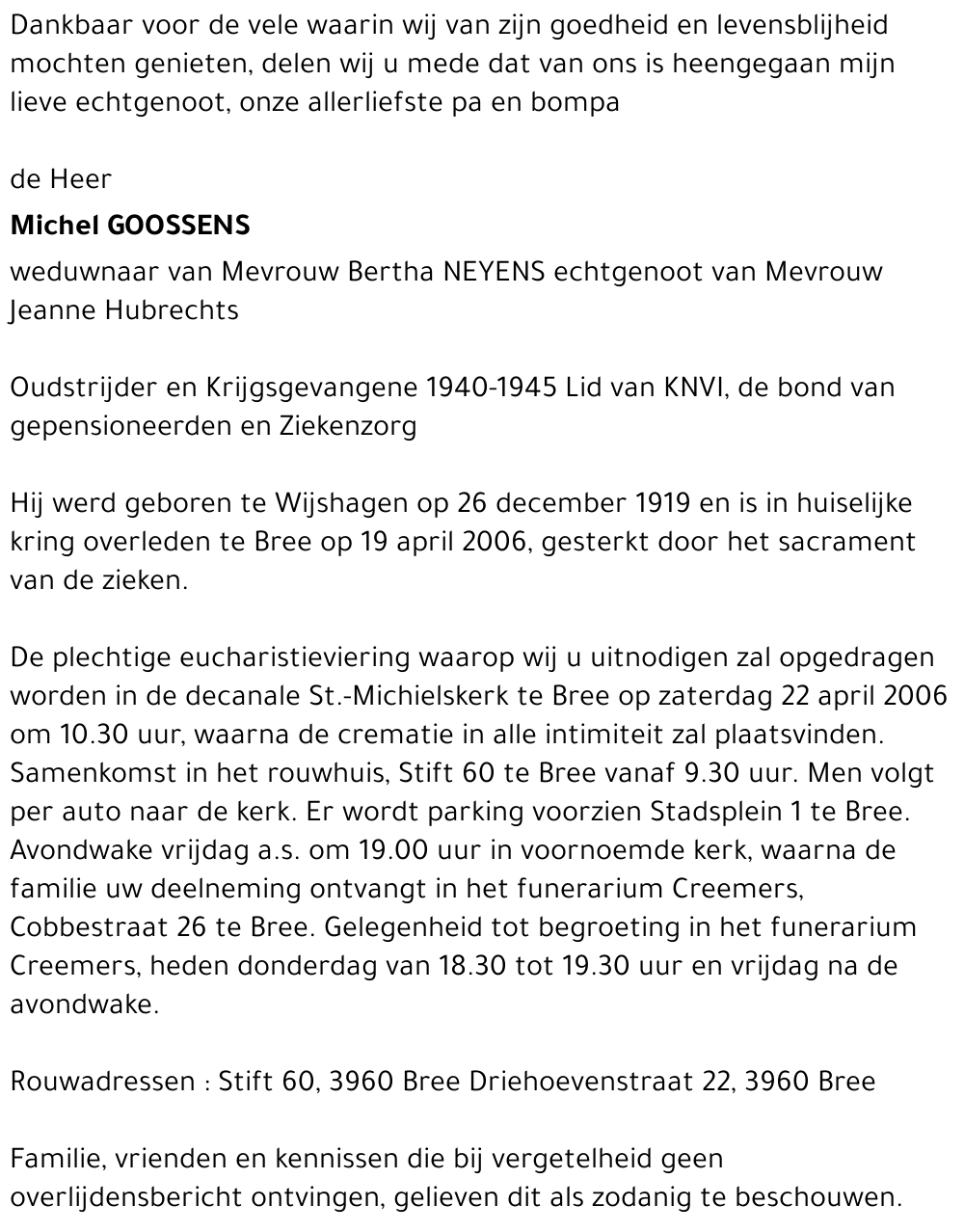 Michel Goossens