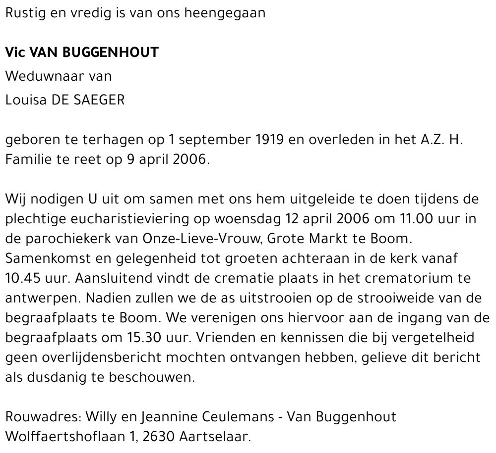 Vic Van Buggenhout