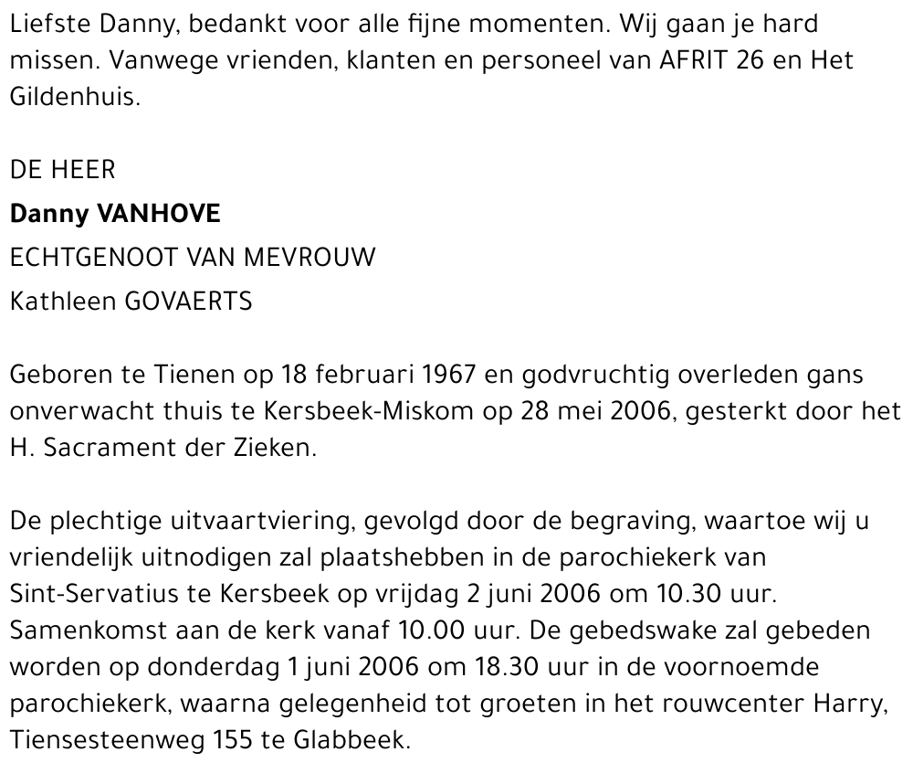 Danny Vanhove