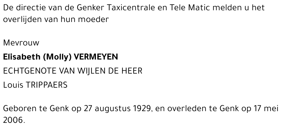 Elisabeth VERMEYEN
