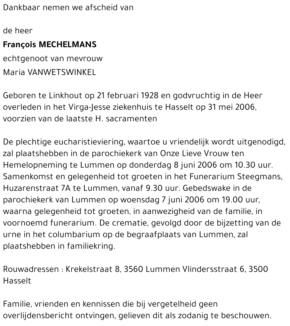 François Mechelmans