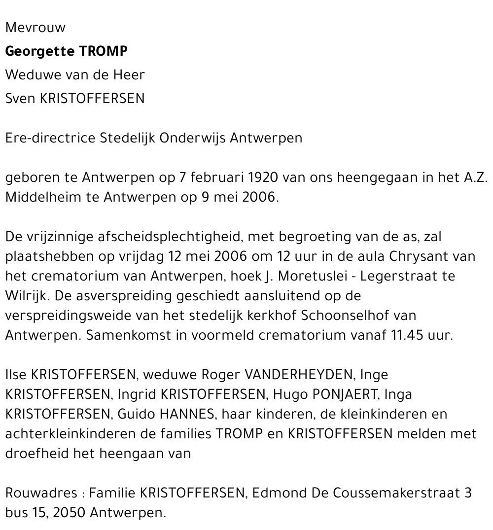 Georgette Tromp
