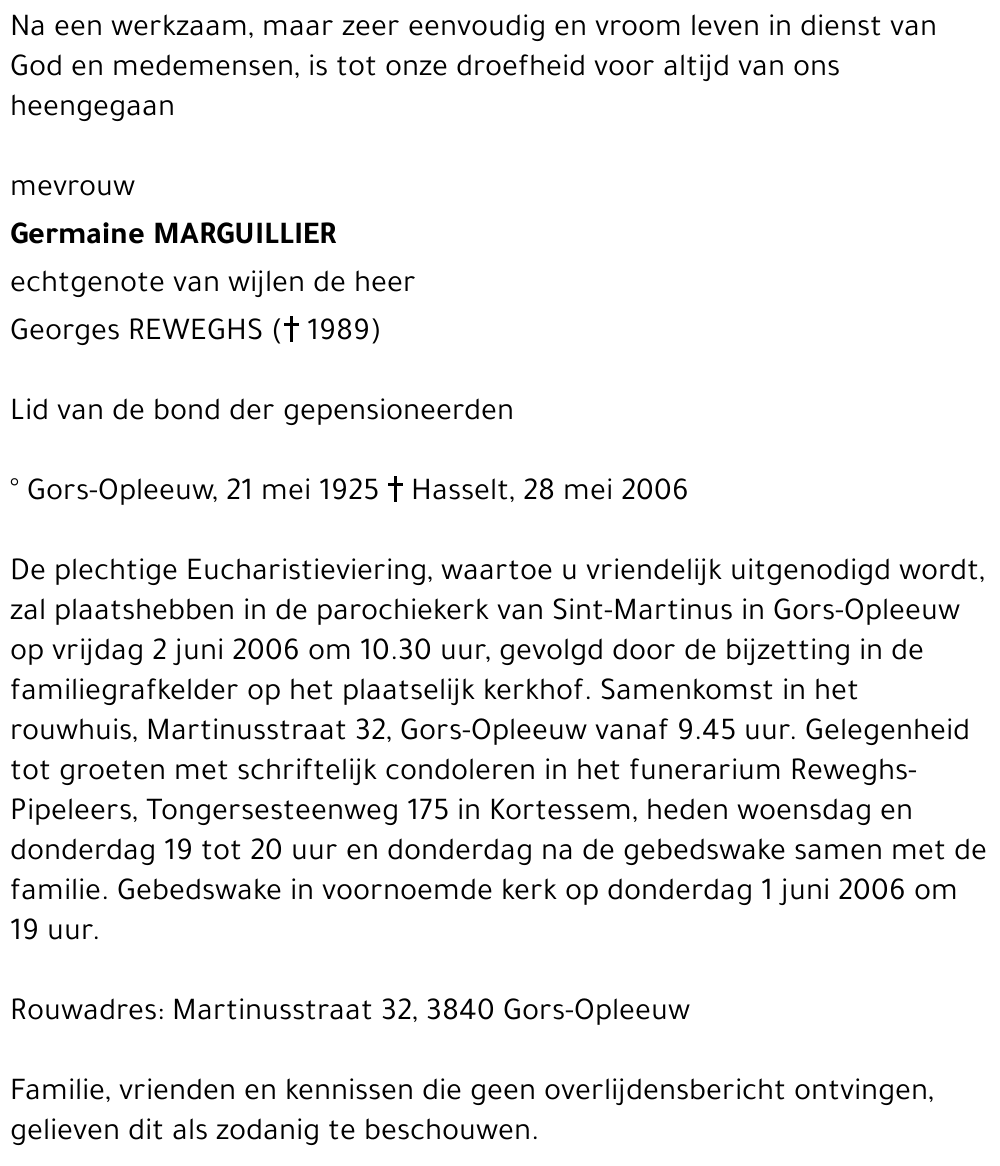 Germaine Marguillier