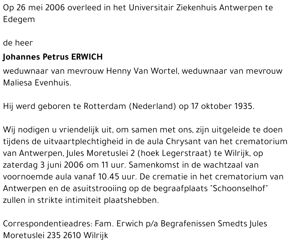 Johannes Petrus Erwich