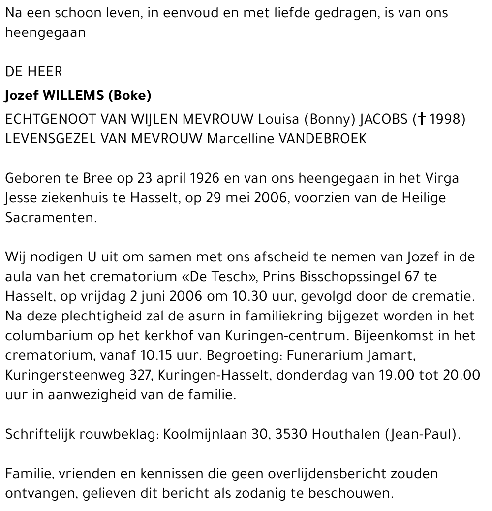 Jozef (Boke) Willems