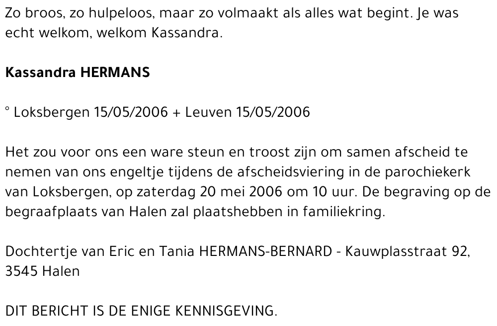 Kassandra HERMANS