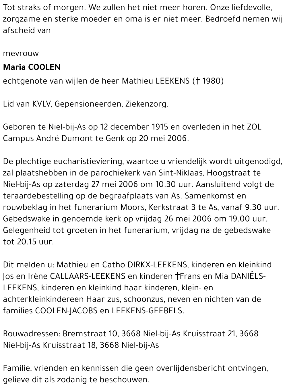 Maria Coolen