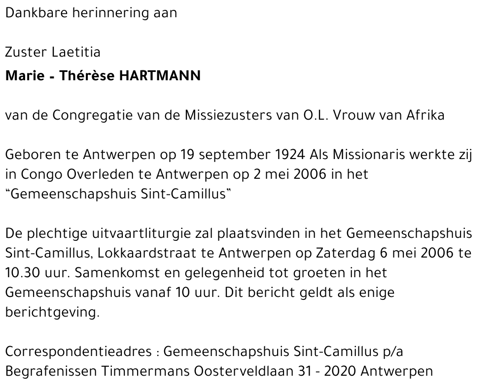 Marie-Thérèse Hartmann