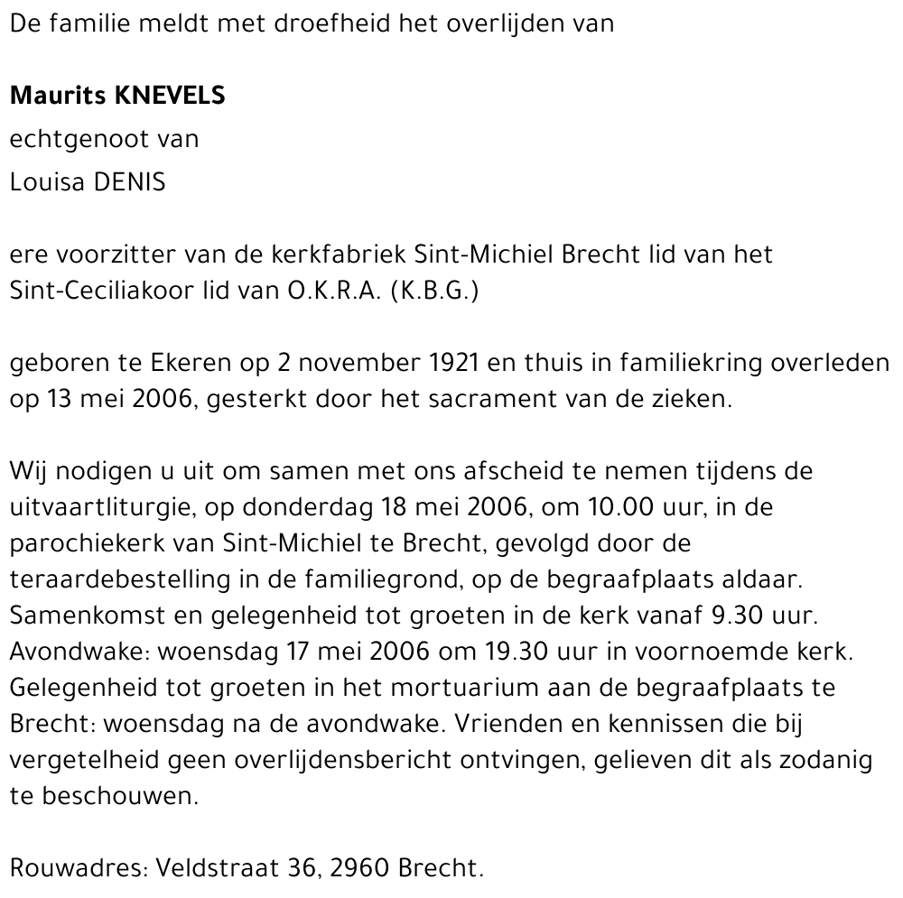 Maurits KNEVELS