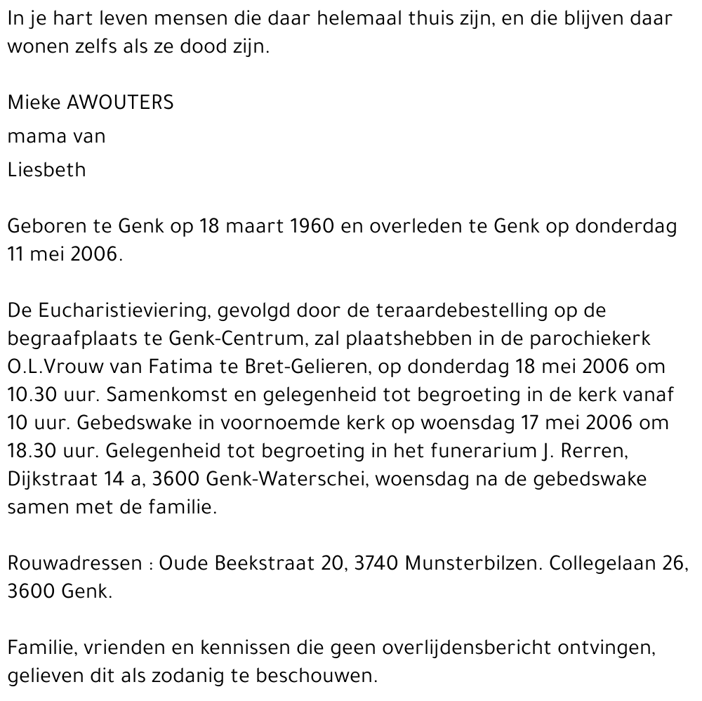 Mieke AWOUTERS