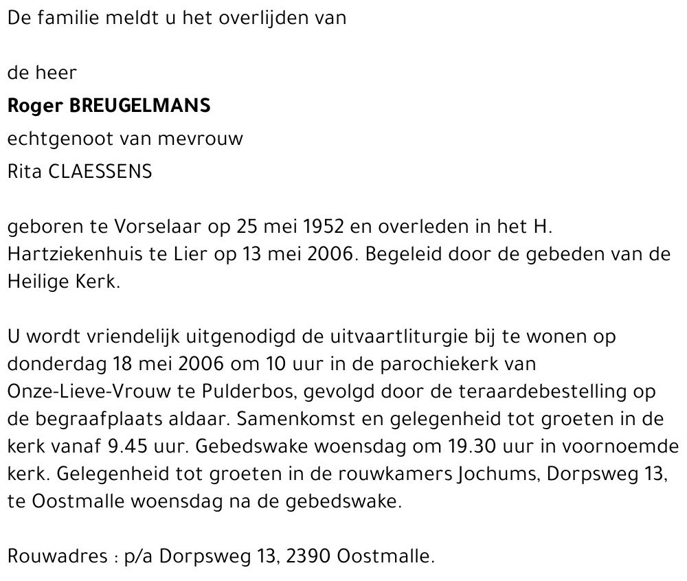 Roger Breugelmans