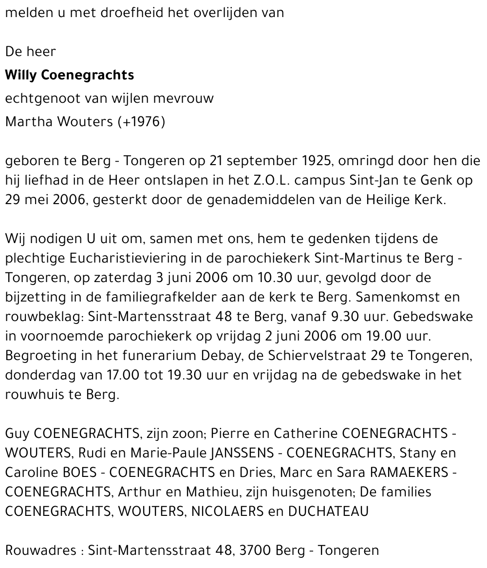 Willy Coenegrachts