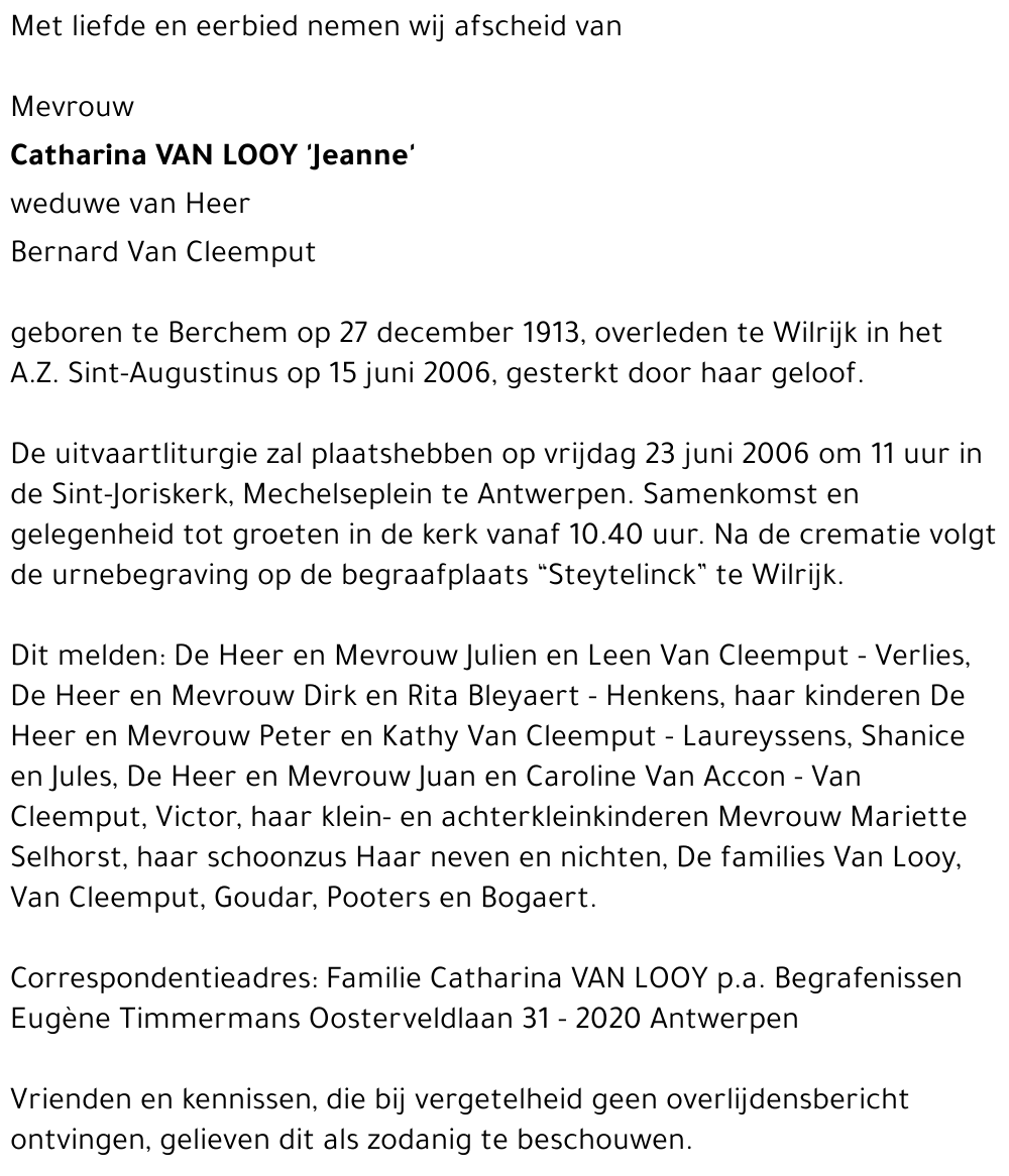 Catharina Van Looy