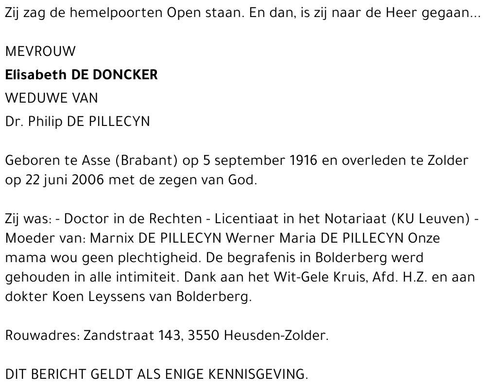 Elisabeth De Doncker