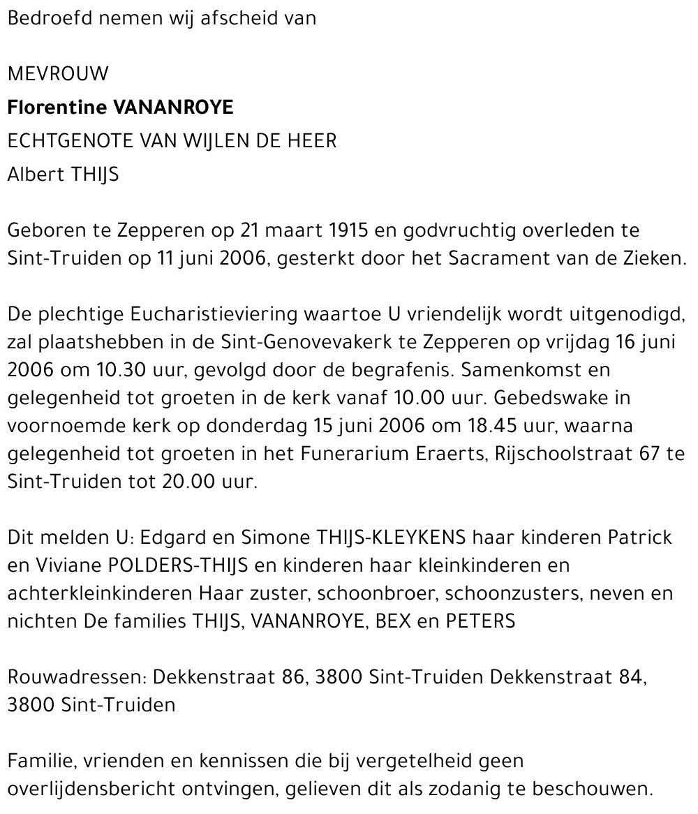 Florentine Vananroye