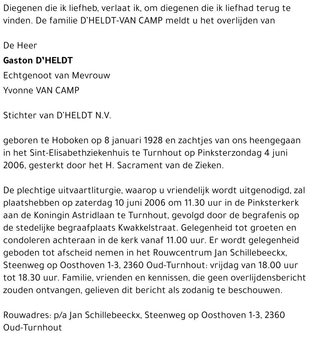 Gaston D’Heldt