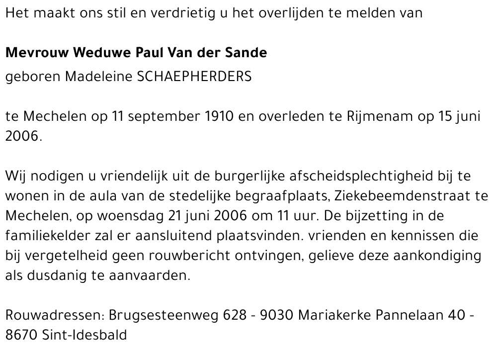 Madeleine Schaepherders