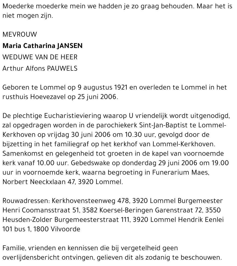 Maria Catharina Jansen