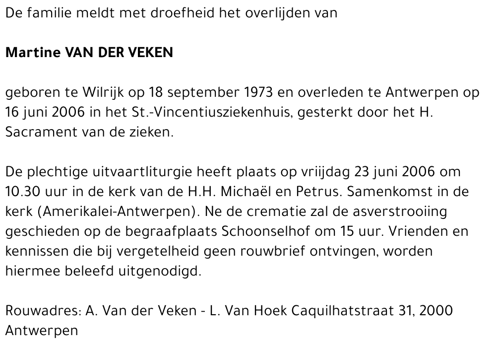 Martine Van der Veken