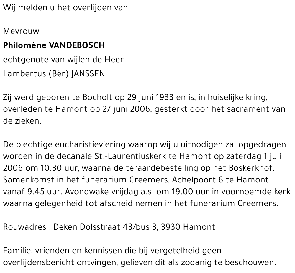 Philomène Vandebosch