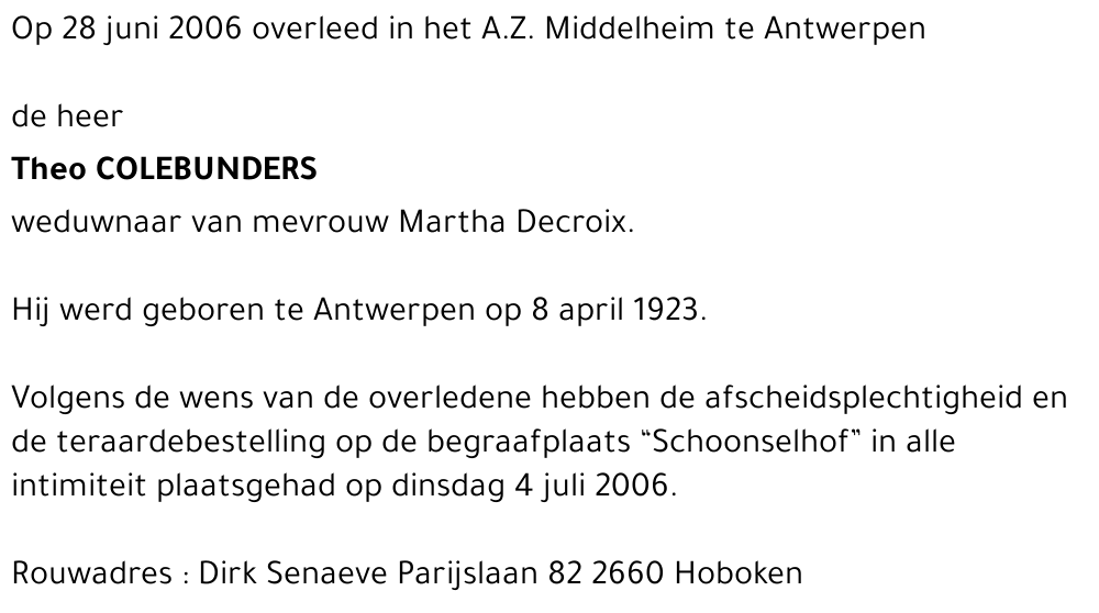 Theofiel Colebunders