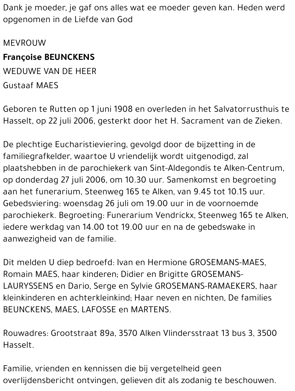 Françoise Beunckens