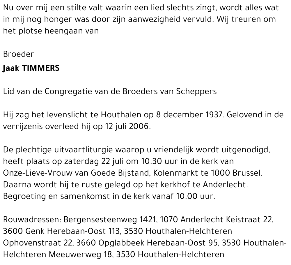 Jaak (broeder) Timmers